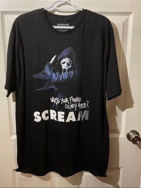 NWT Black Short-Sleeve SCREAM Graphic Tee